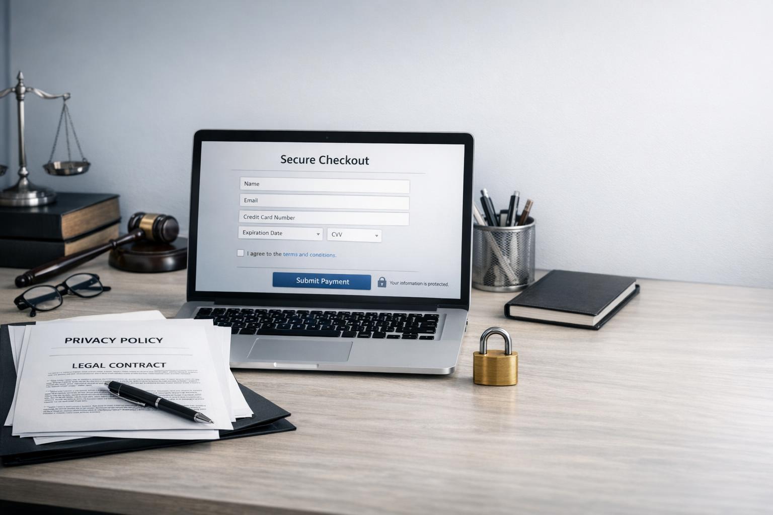 Secure payment compliance desk setup